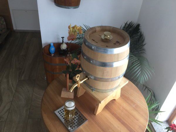 Bierfass Holzkeg 15 Liter  mit VA Blase